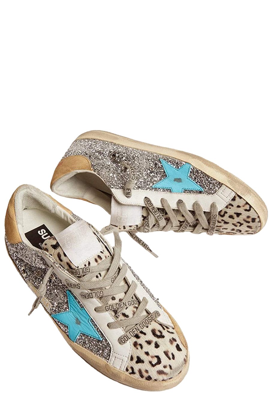 GOLDEN GOOSE-Super-Star Glitter Leopard-