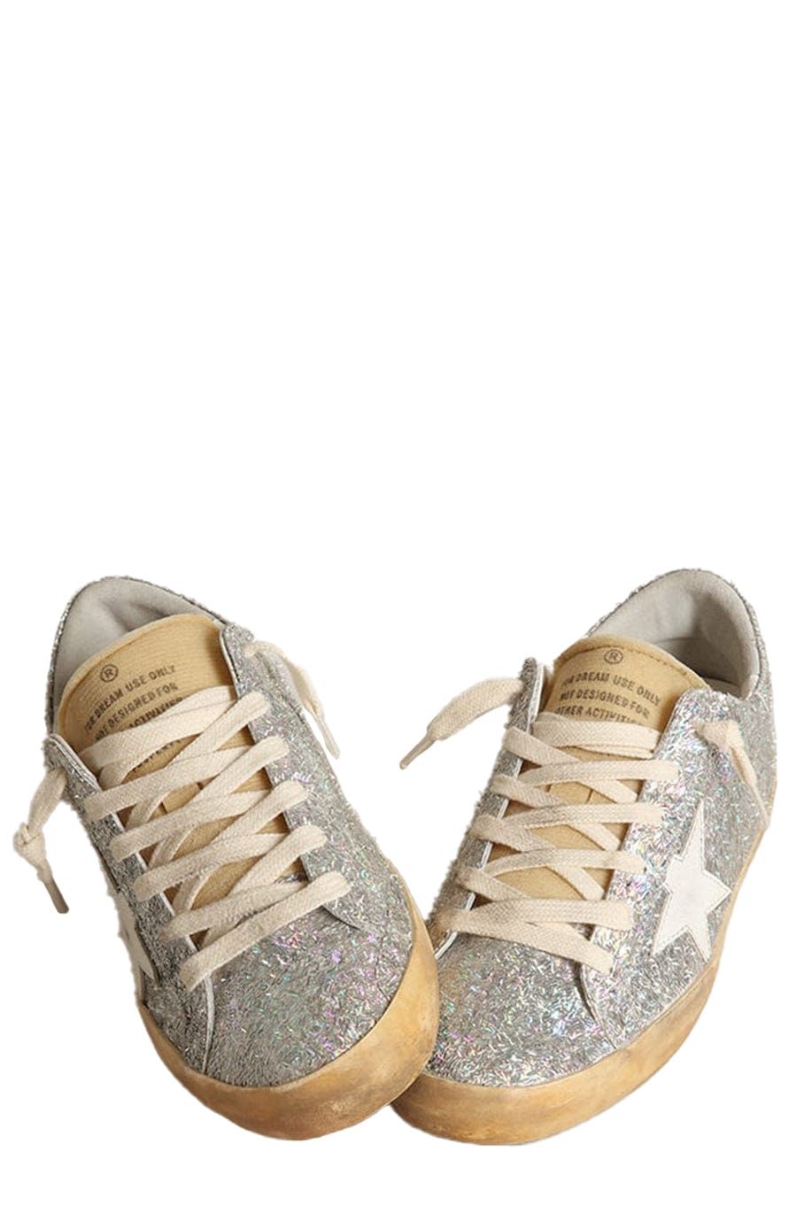 GOLDEN GOOSE-Super-Star Lurex Sneaker-