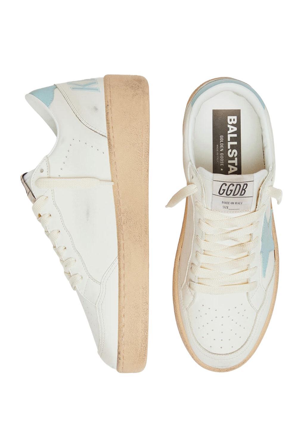 Ballstar Sneaker - White Aquamarine-WHITE-36-SHOESNEAKER-GOLDEN GOOSE