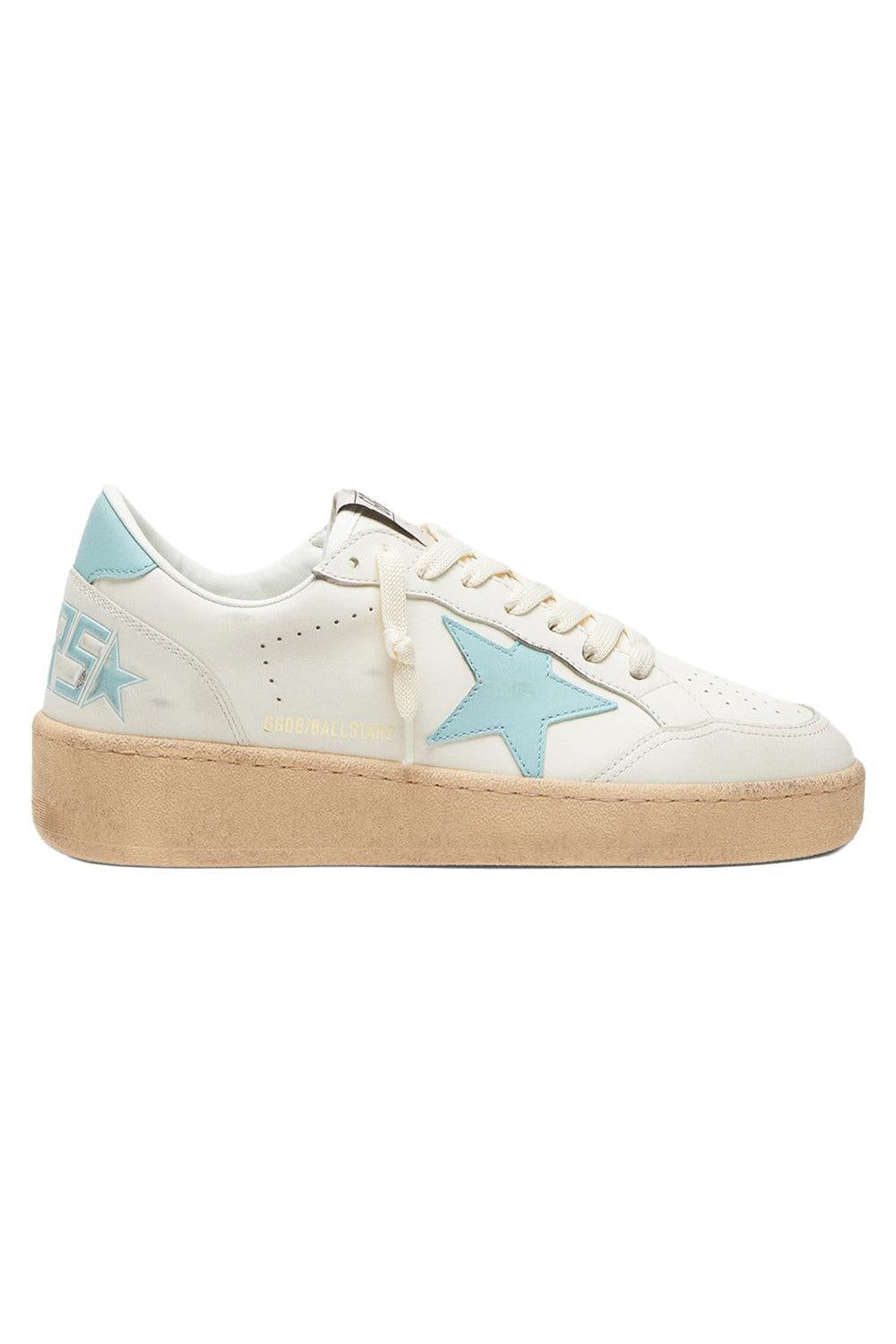 Ballstar Sneaker - White Aquamarine-WHITE-36-SHOESNEAKER-GOLDEN GOOSE
