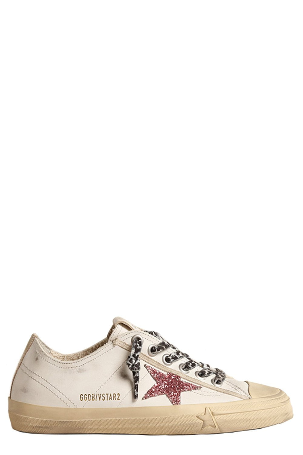 GOLDEN GOOSE-V-Star Sneaker - White Bubblegum-