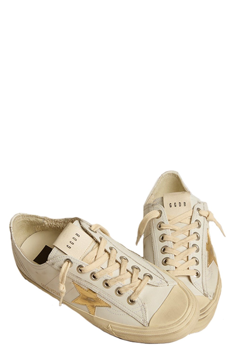 GOLDEN GOOSE-V-Star Sneaker - White Gold-