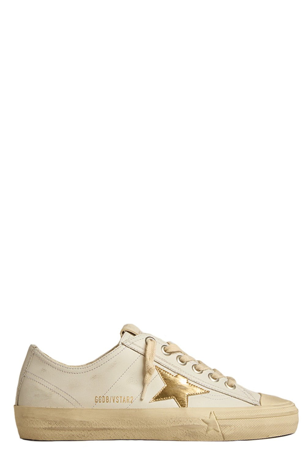 GOLDEN GOOSE-V-Star Sneaker - White Gold-