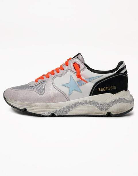 GOLDEN GOOSE-Running Sole Zebra Print Heel Sneaker-