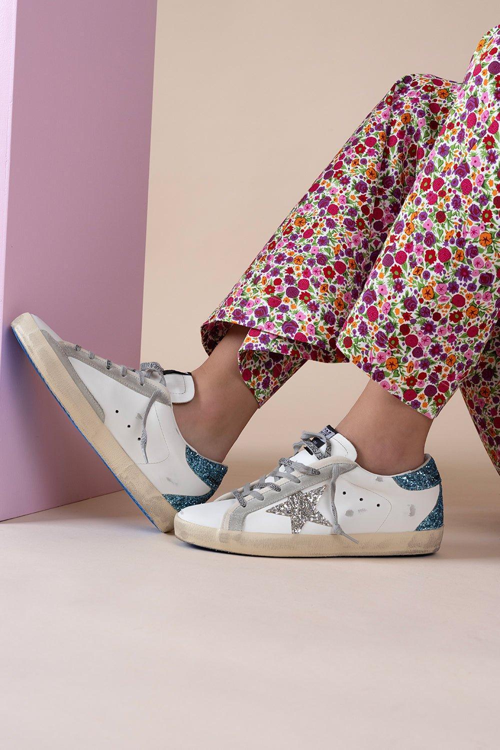 GOLDEN GOOSE-Super-Star Glitter Sneaker-