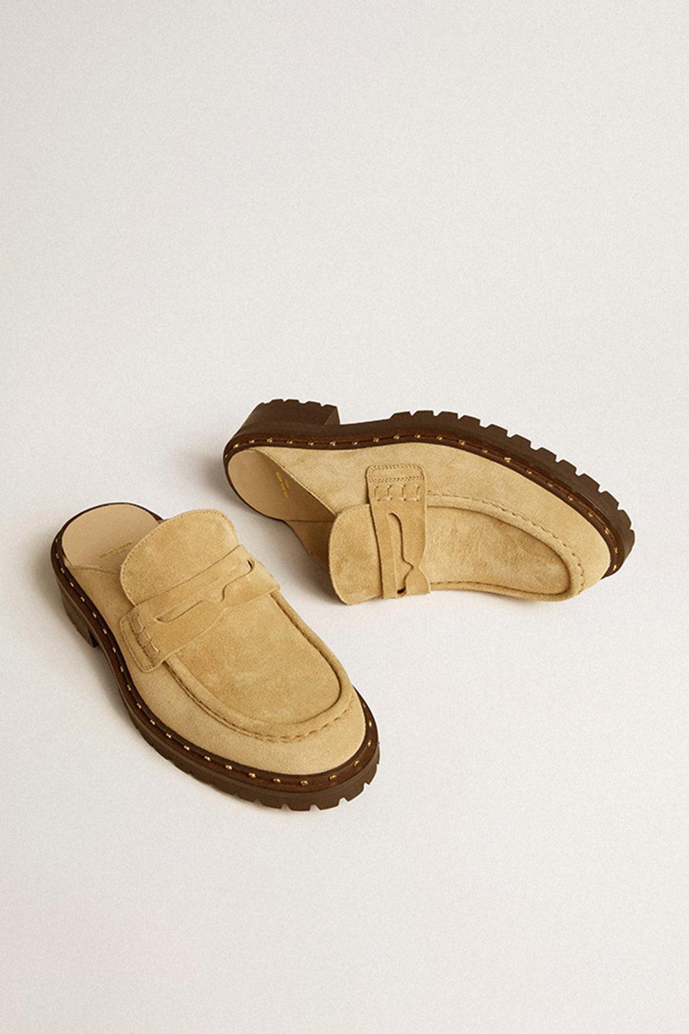 Jerry Rock Sabot Loafer-SAND-36-SHOEFLAT SHOE-GOLDEN GOOSE