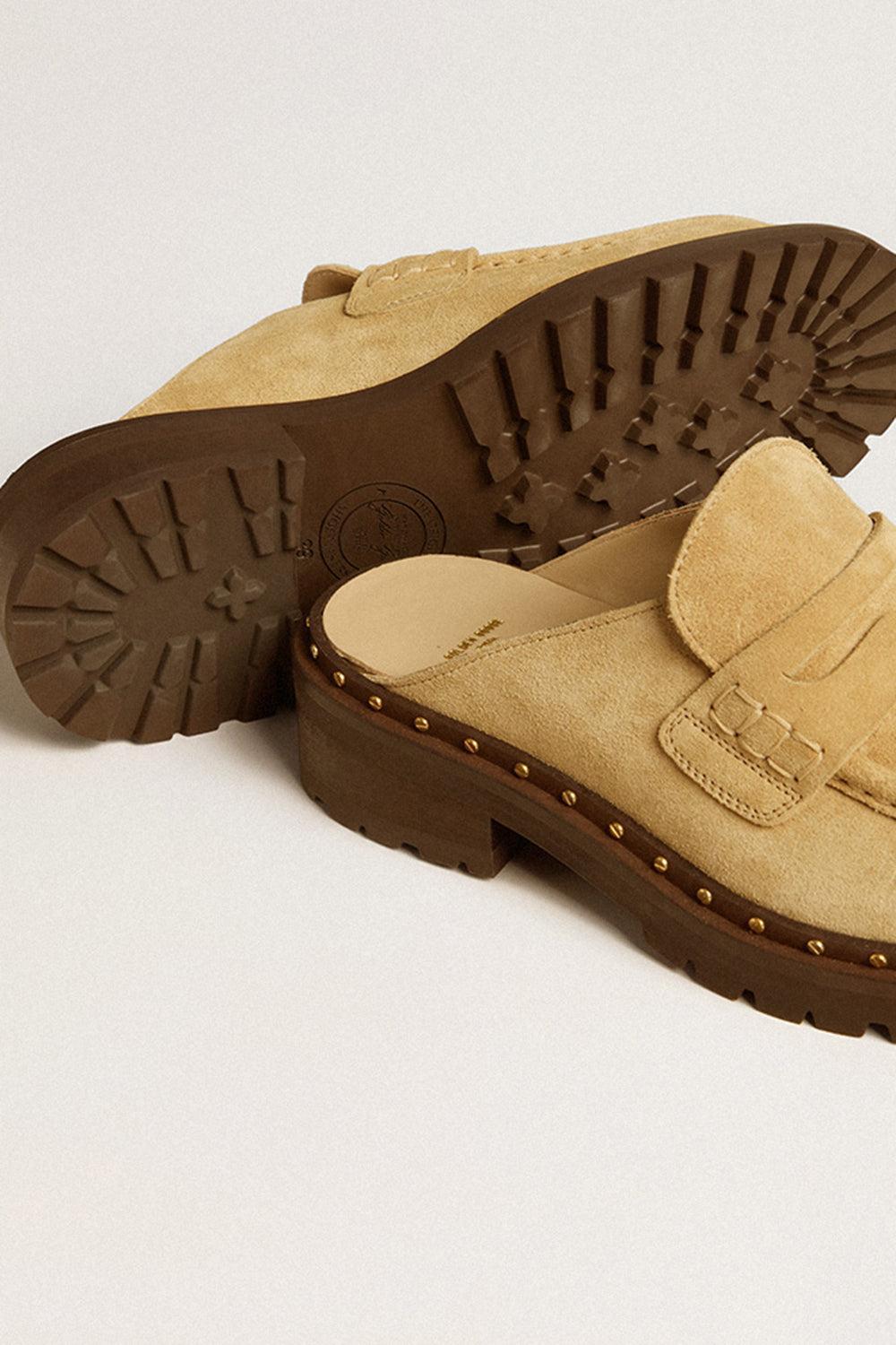 Jerry Rock Sabot Loafer-SAND-36-SHOEFLAT SHOE-GOLDEN GOOSE