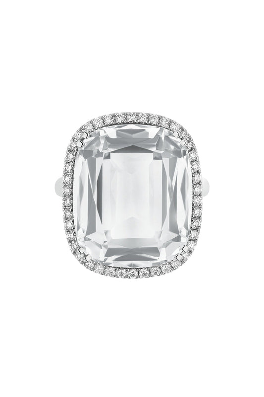 Gossip Rock Crystal Diamond Halo Ring-WHITE GOLD-7-JEWELRYFINE JEWELRING-GOSHWARA