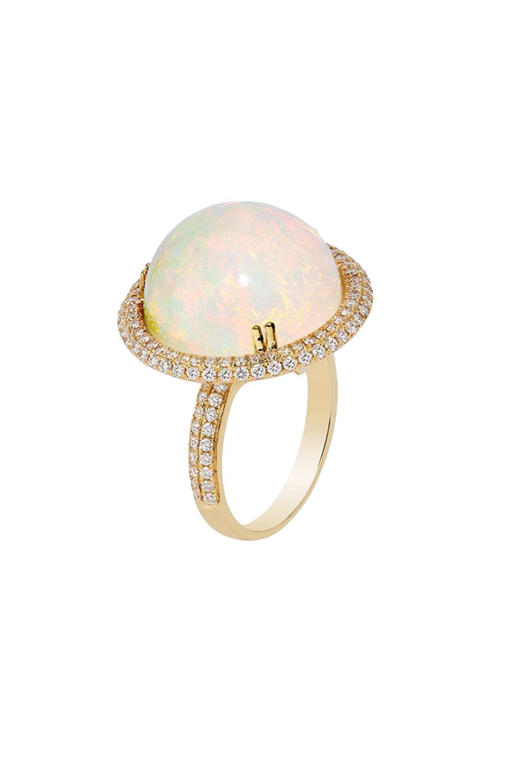 Opal G-One Tube Ring-YELLOW GOLD-6.75-JEWELRYFINE JEWELRING-GOSHWARA