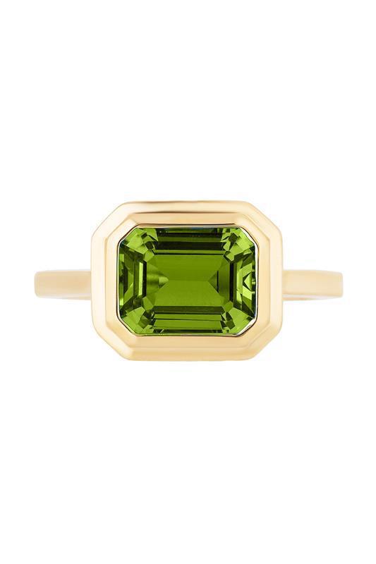 Peridot Manhattan Ring-YELLOW GOLD-6.25-JEWELRYFINE JEWELRING-GOSHWARA
