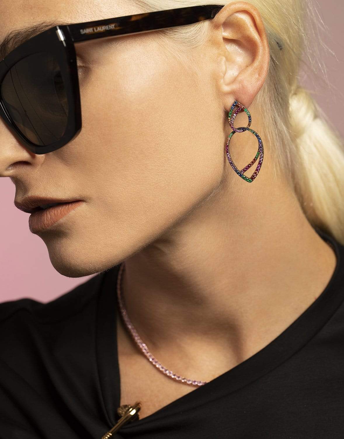 GRAZIELA-Rainbow Titanium Earrings-TITANIUM