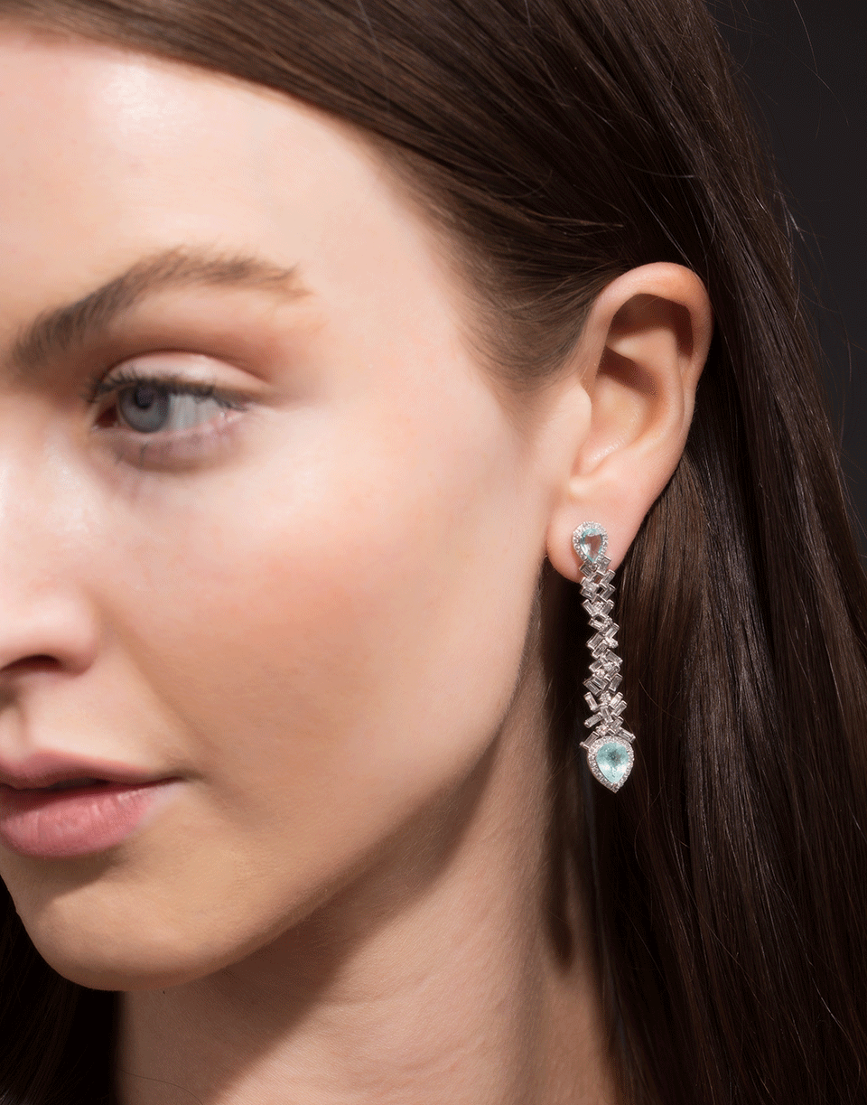 GRAZIELA-Paraiba Obsession Earrings-WHITE GOLD