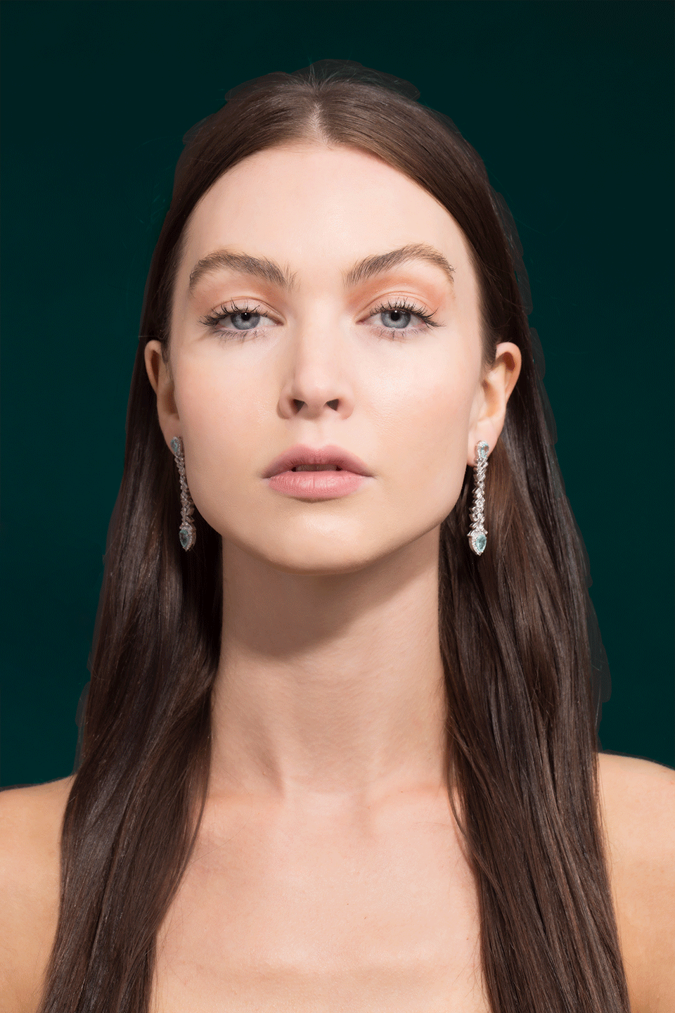 GRAZIELA-Paraiba Obsession Earrings-WHITE GOLD