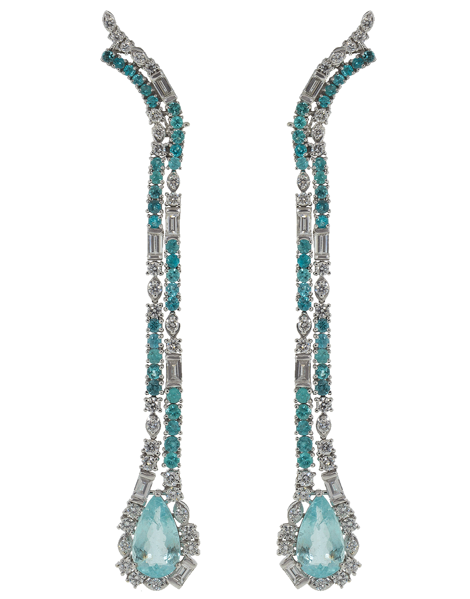 GRAZIELA-Paraiba Obsession Earrings-WHITE GOLD