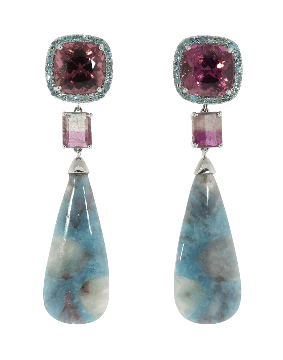 GRAZIELA-Paraiba Obsession Earrings-WHITE GOLD
