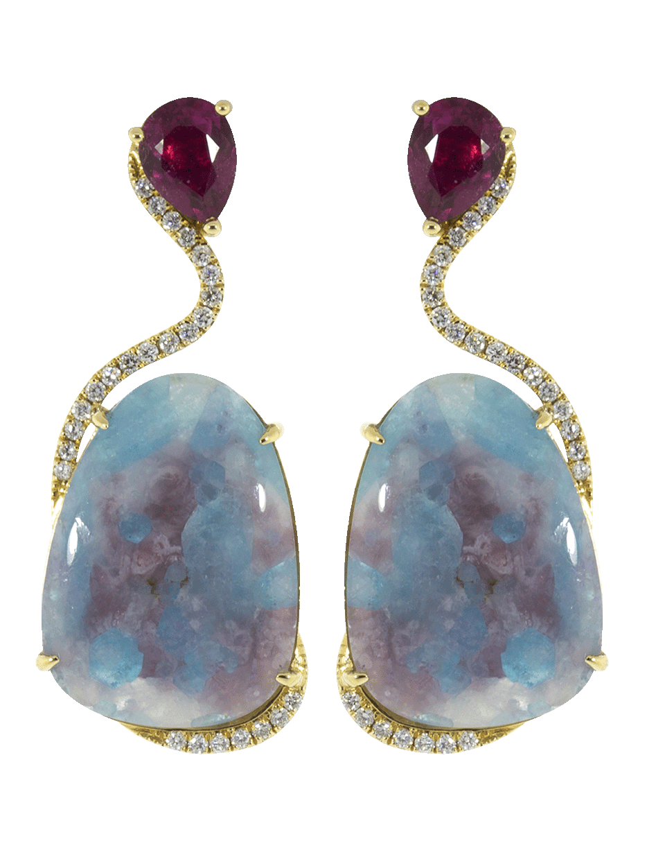 GRAZIELA-Paraiba Obsession Earrings-YELLOW GOLD