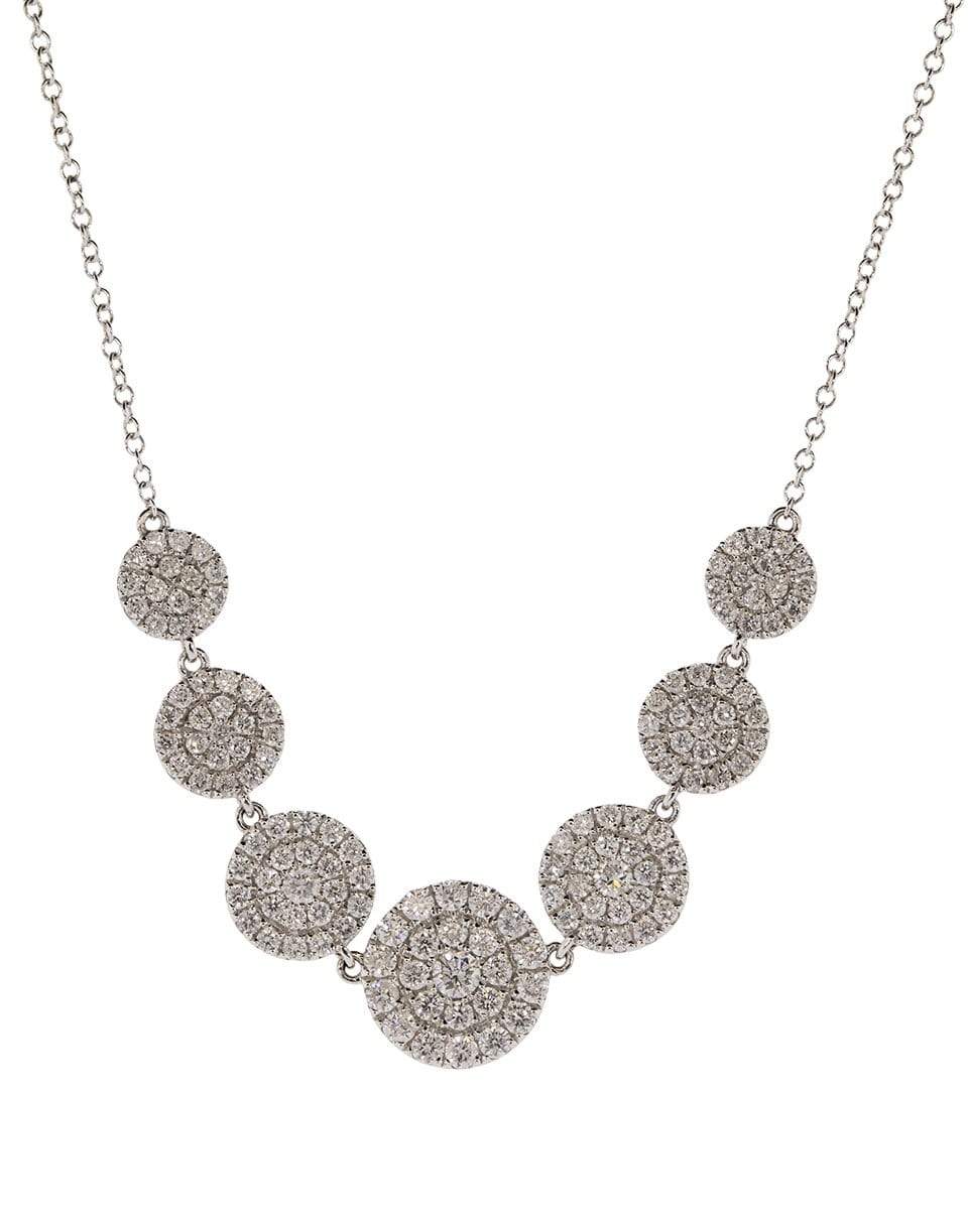 GRAZIELA-Diamond Cascade Necklace-WHITE GOLD