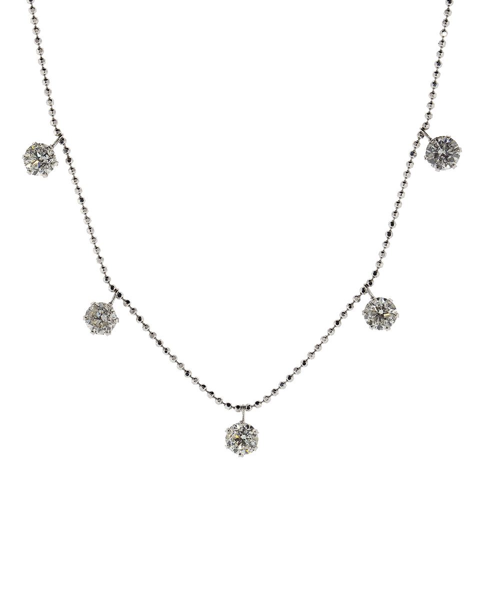 GRAZIELA-Large Floating Diamond Necklace-WHITE GOLD