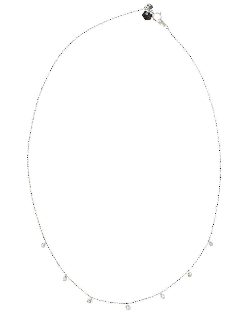 GRAZIELA-White Gold Medium Floating Diamond Necklace-WHITE GOLD
