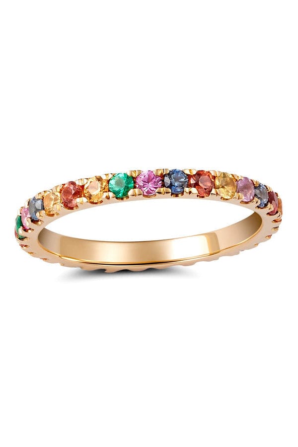 GRAZIELA-Multi Color Eternity Band-ROSE GOLD