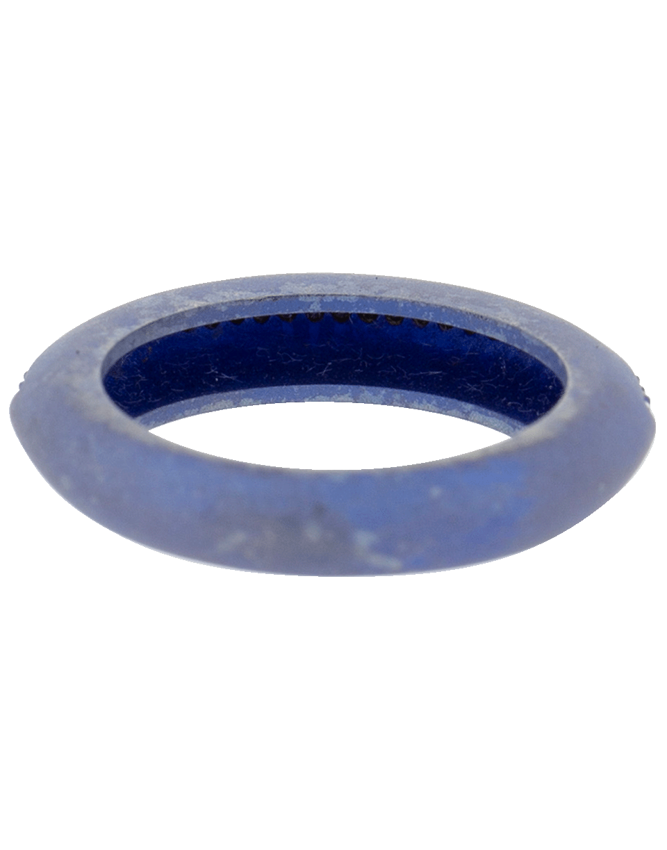 GRAZIELA-Diamond and Blue Matte Titanium Ring-TITANIUM