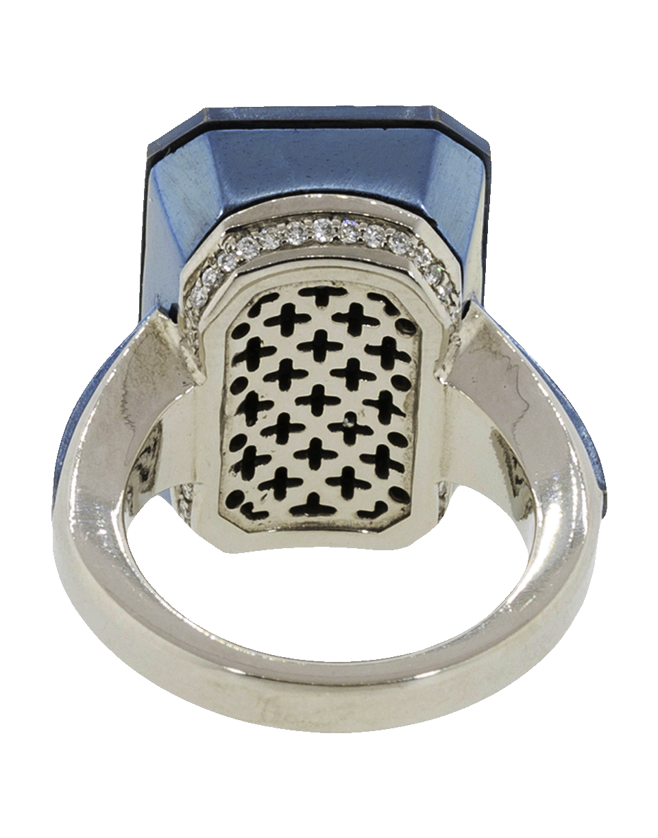 GRAZIELA-Indicolite Tourmaline Ring-TITANIUM