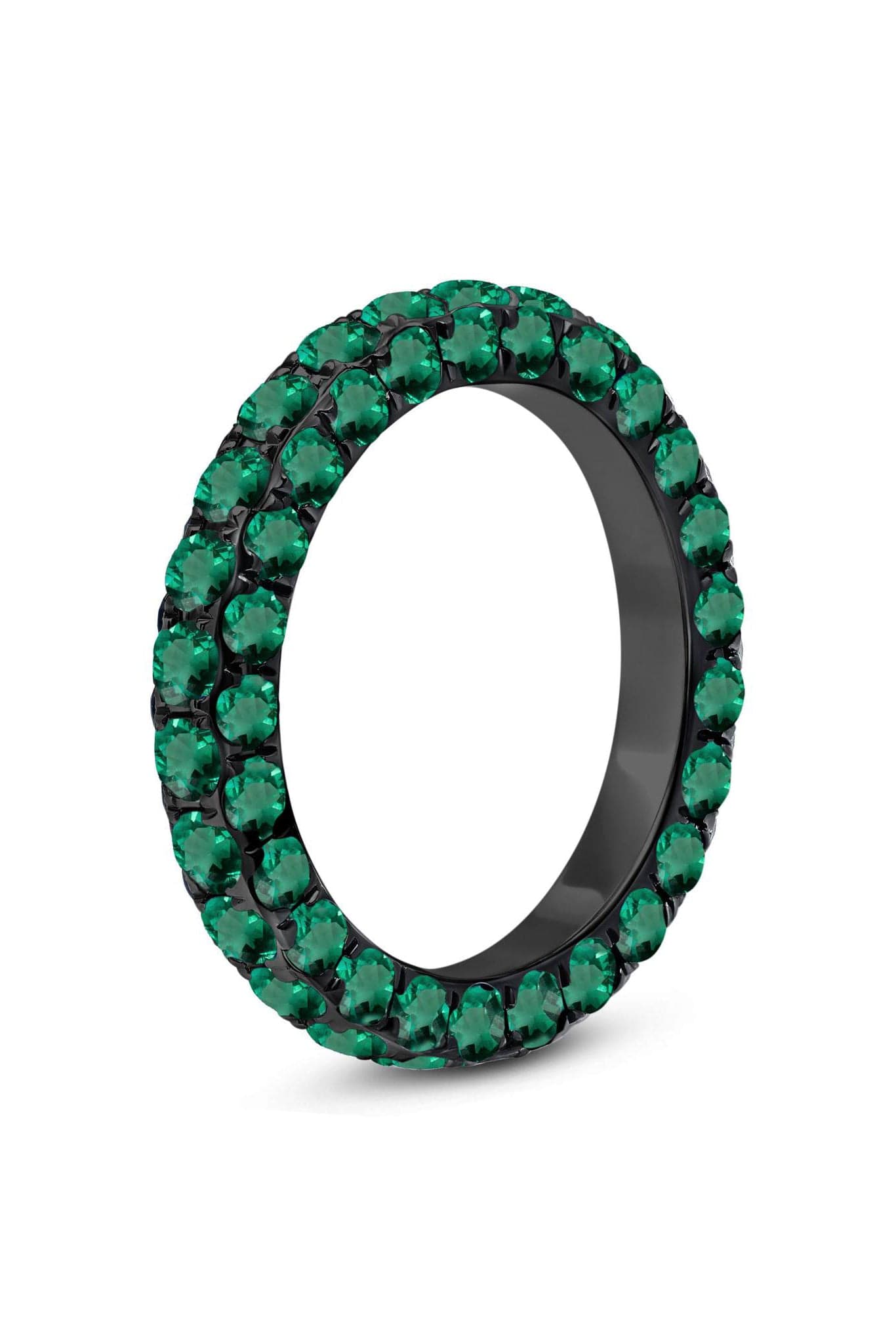 GRAZIELA-Emerald 3 Sided Band-