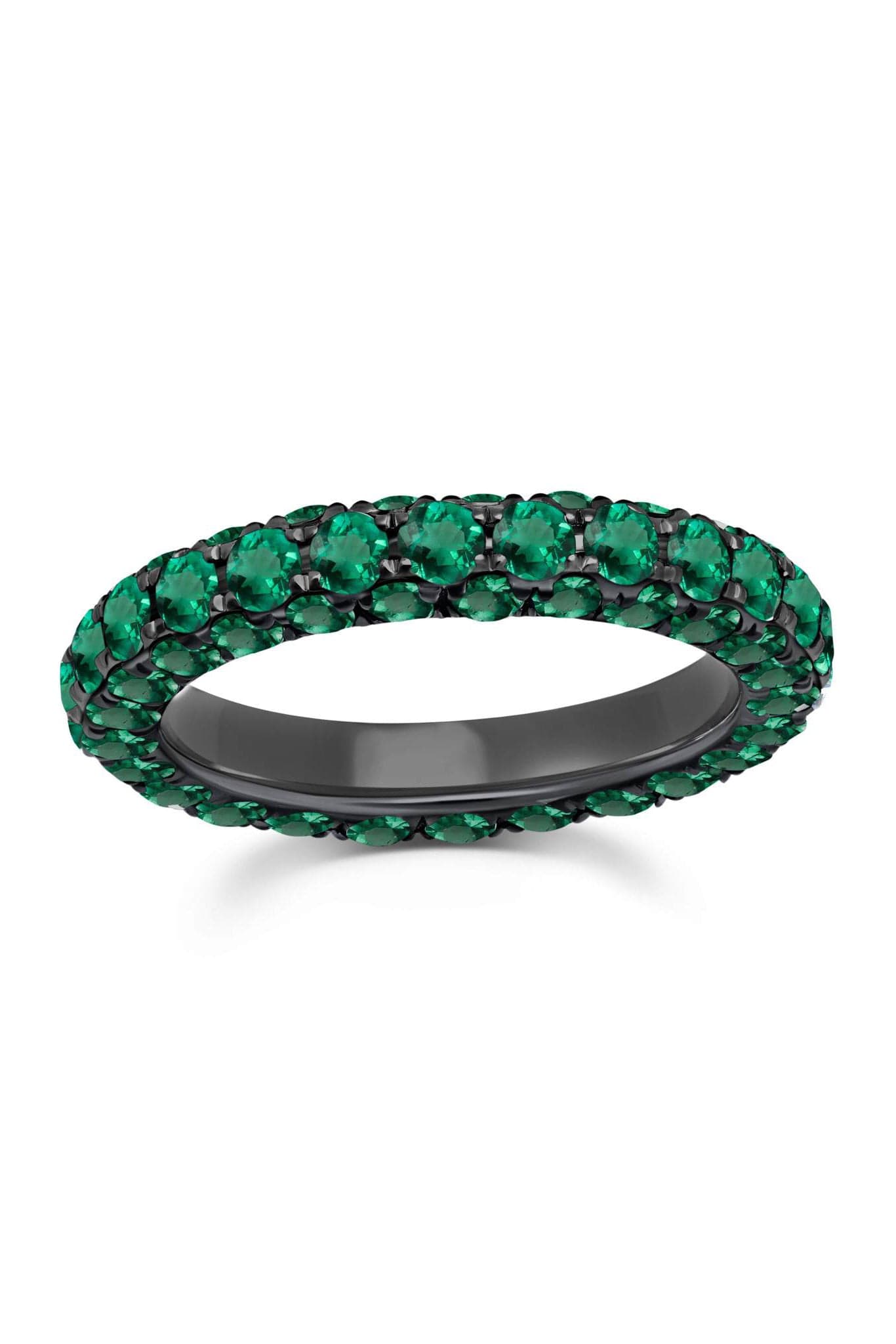 GRAZIELA-Emerald 3 Sided Band-