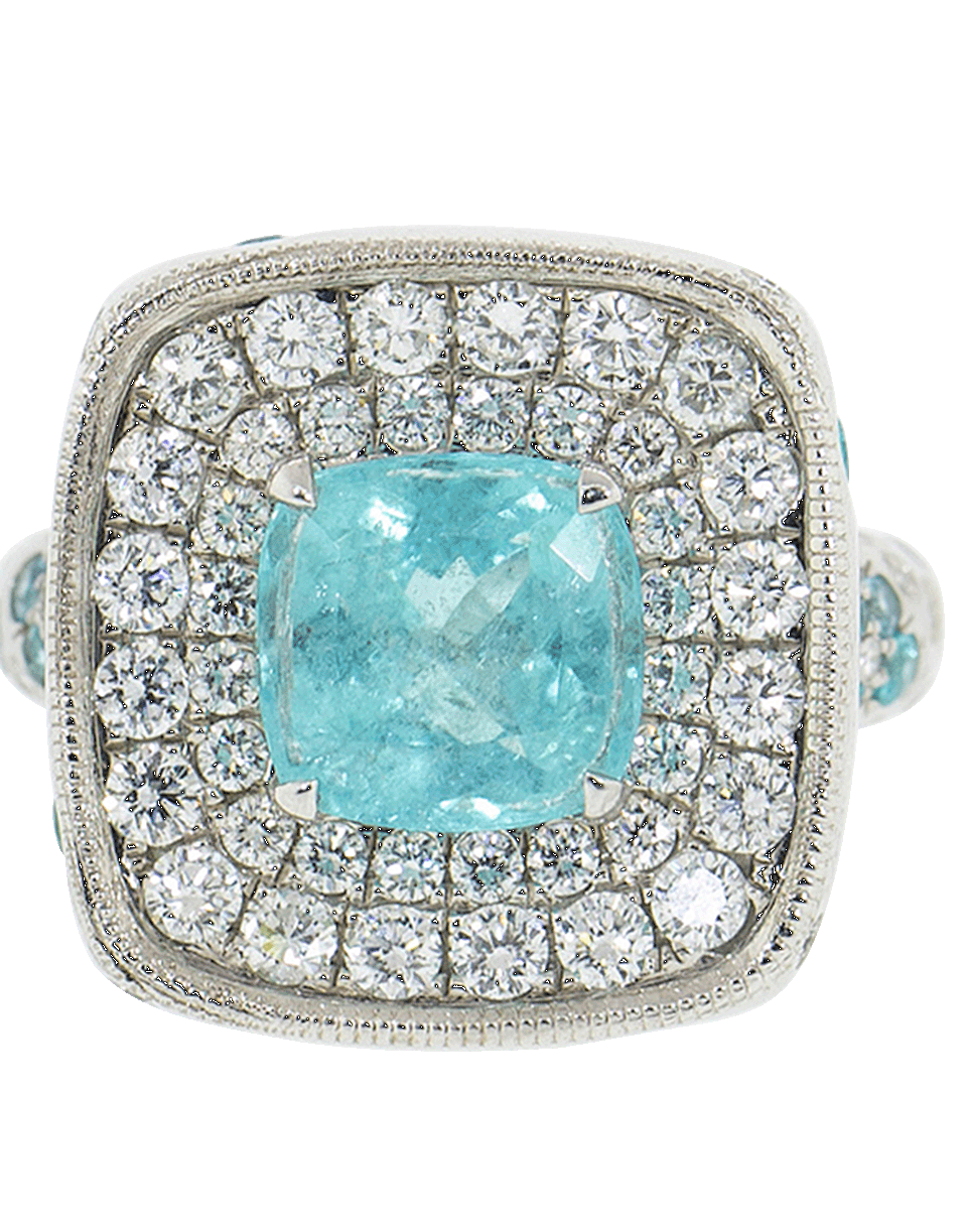 GRAZIELA-Paraiba Tourmaline Cocktail Ring-WHITE GOLD