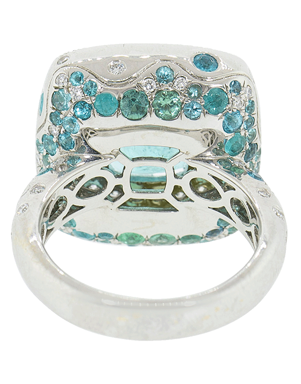 GRAZIELA-Paraiba Tourmaline Cocktail Ring-WHITE GOLD