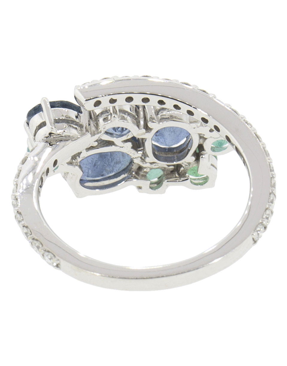 GRAZIELA-Midnight Aquamarine Ring-WHITE GOLD