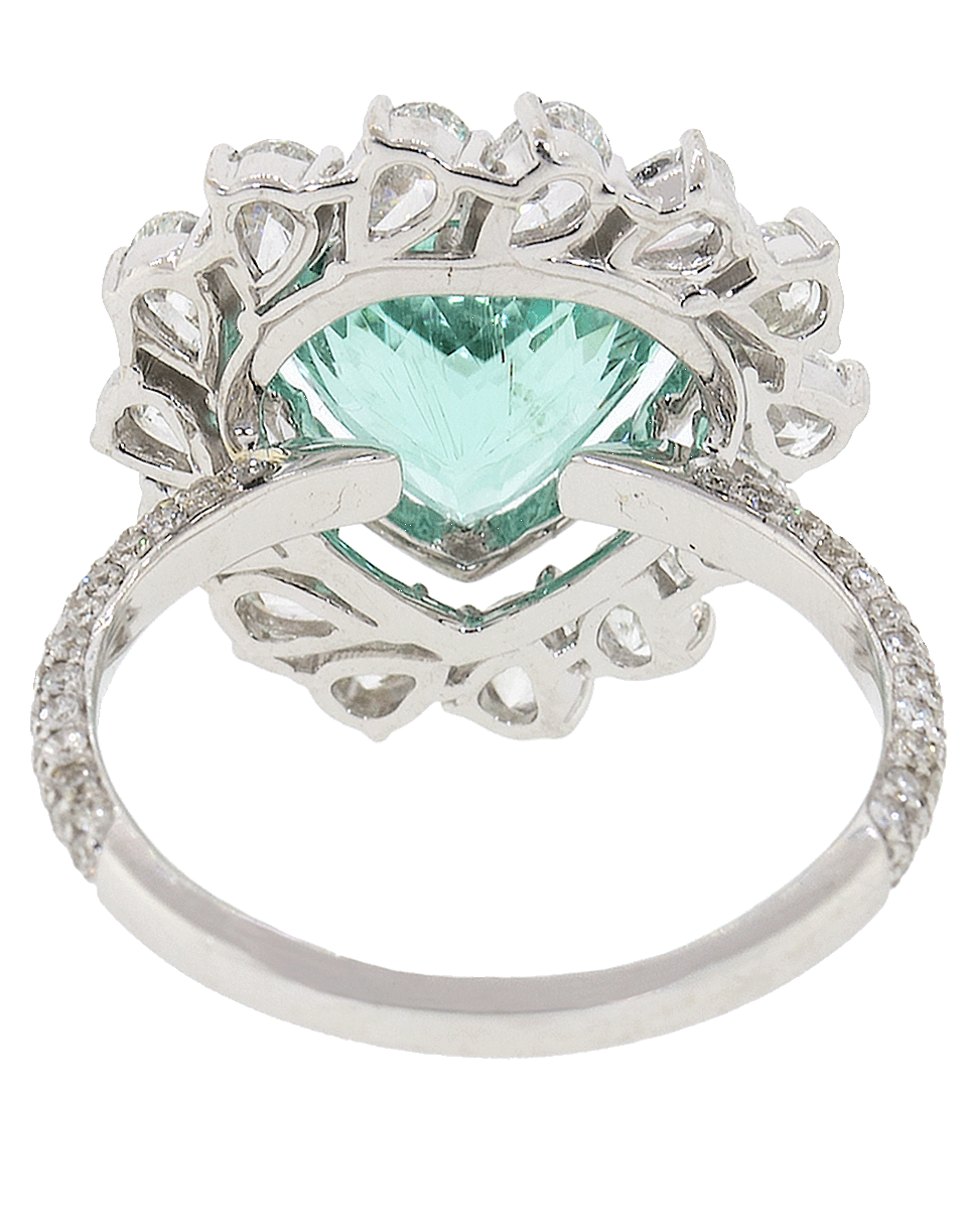 GRAZIELA-Paraiba And Diamond Obsession Ring-WHITE GOLD