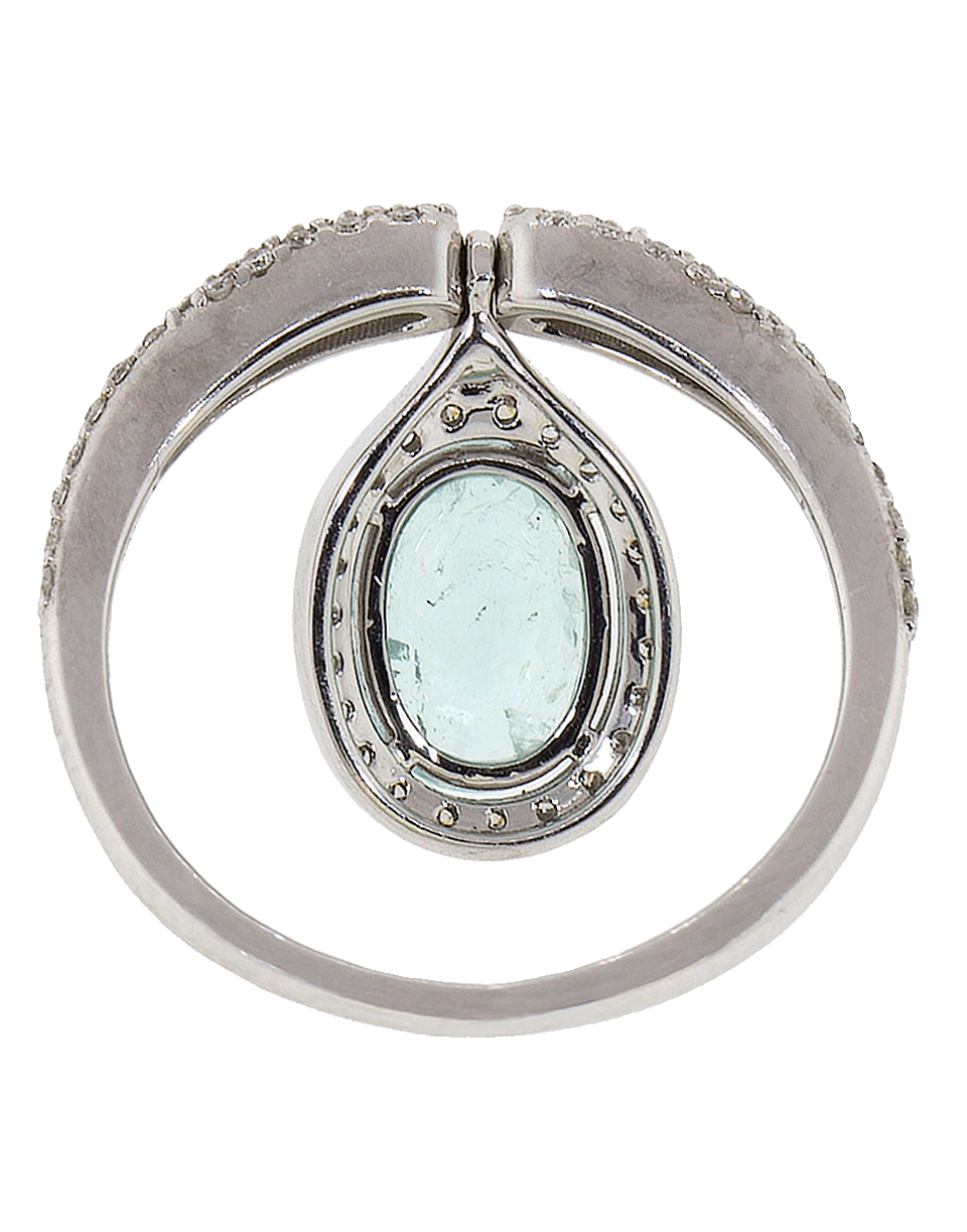 GRAZIELA-Something Blue Paraiba Tourmaline Charm Ring-WHITE GOLD