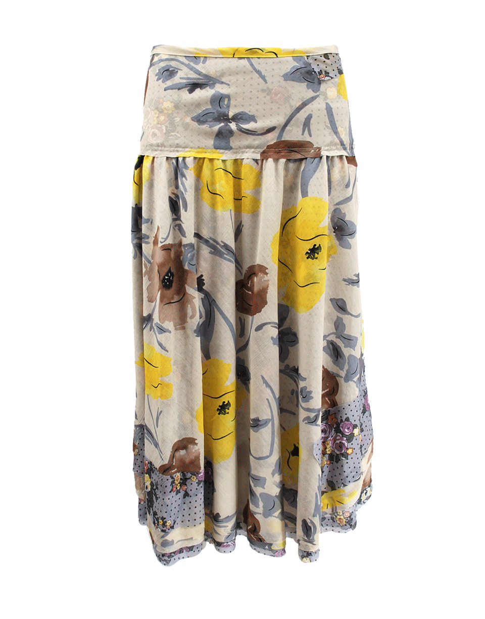 GREGORY PARKINSON-Double Layer Flip Skirt-