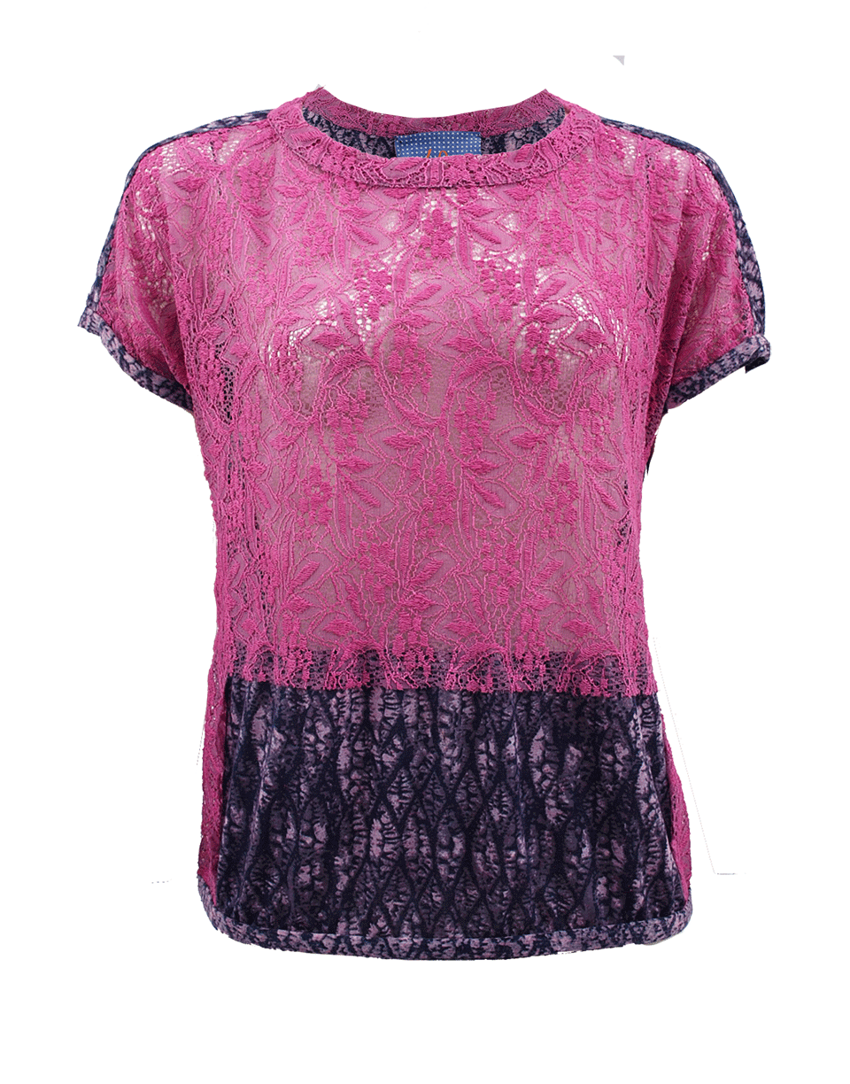 GREGORY PARKINSON-Drop Shoulder Lace Top-