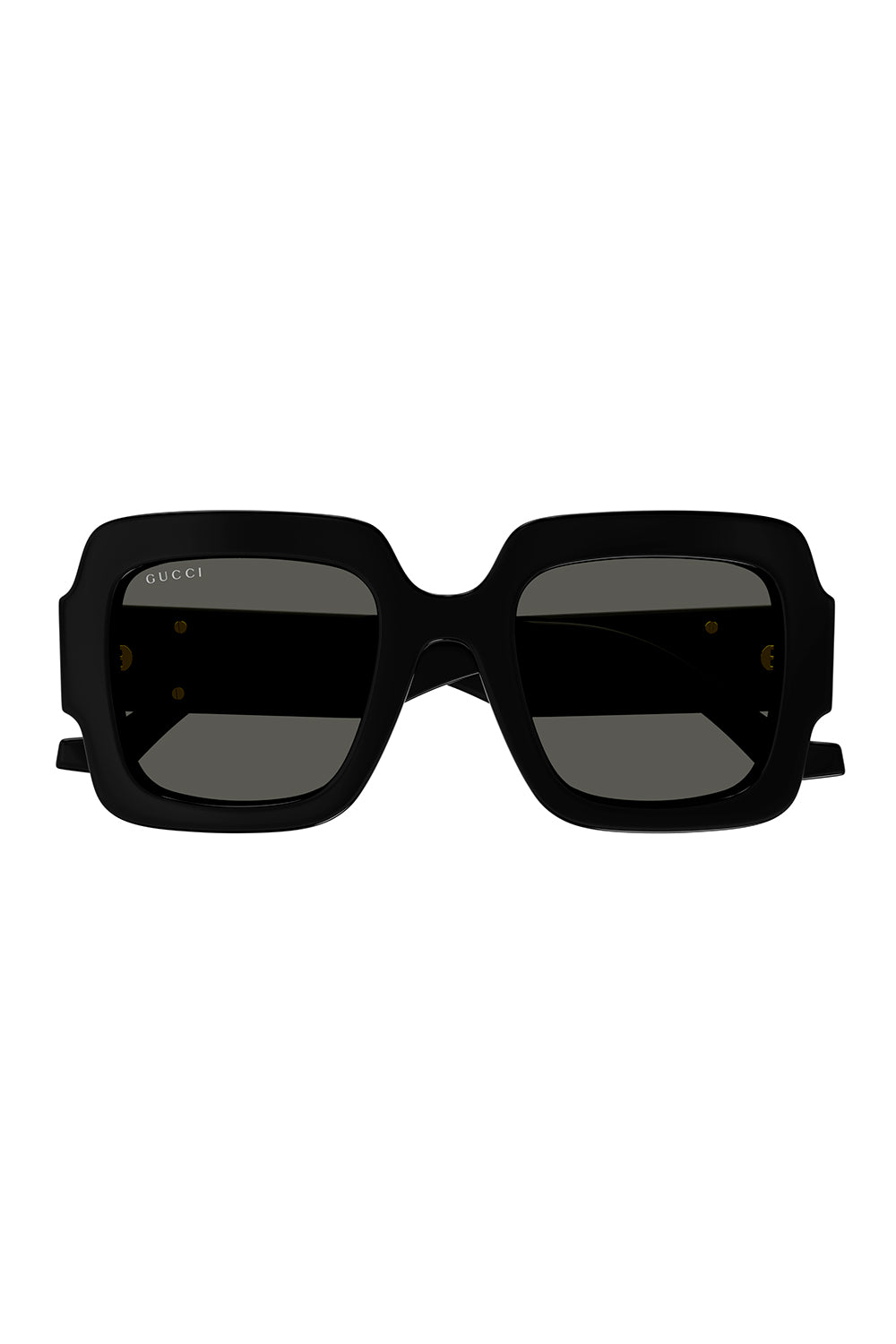 Square Frame Double G Sunglasses - Black Grey