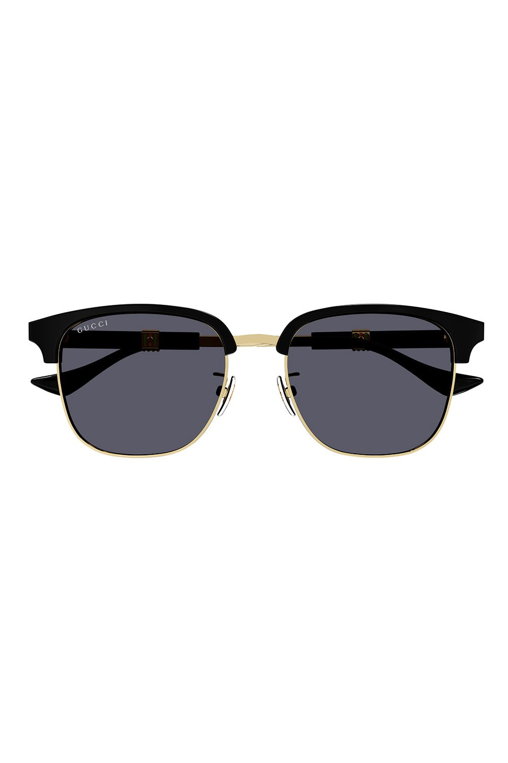 GUCCI-Square Sunglasses-BKGLDGRY