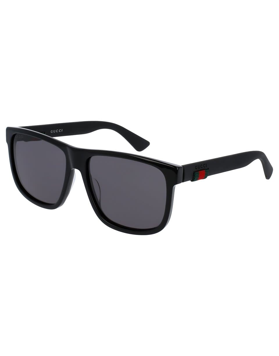 GUCCI-Acetate Square Frame Sunglasses - Black-BLACK