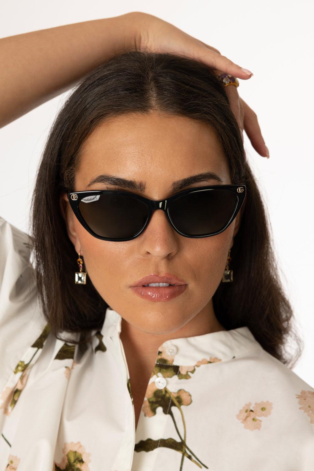 Slim Cat Eye Sunglasses-BLACK/BLACK/GREY-ACCESSORIESUNGLASSES-GUCCI
