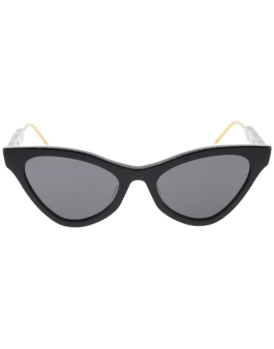 GUCCI-Black and Grey Cat-Eye Sunglasses-BLCK/GREY