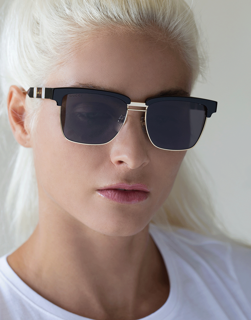 GUCCI-Black and Grey Sunglasses-BLCK/GREY