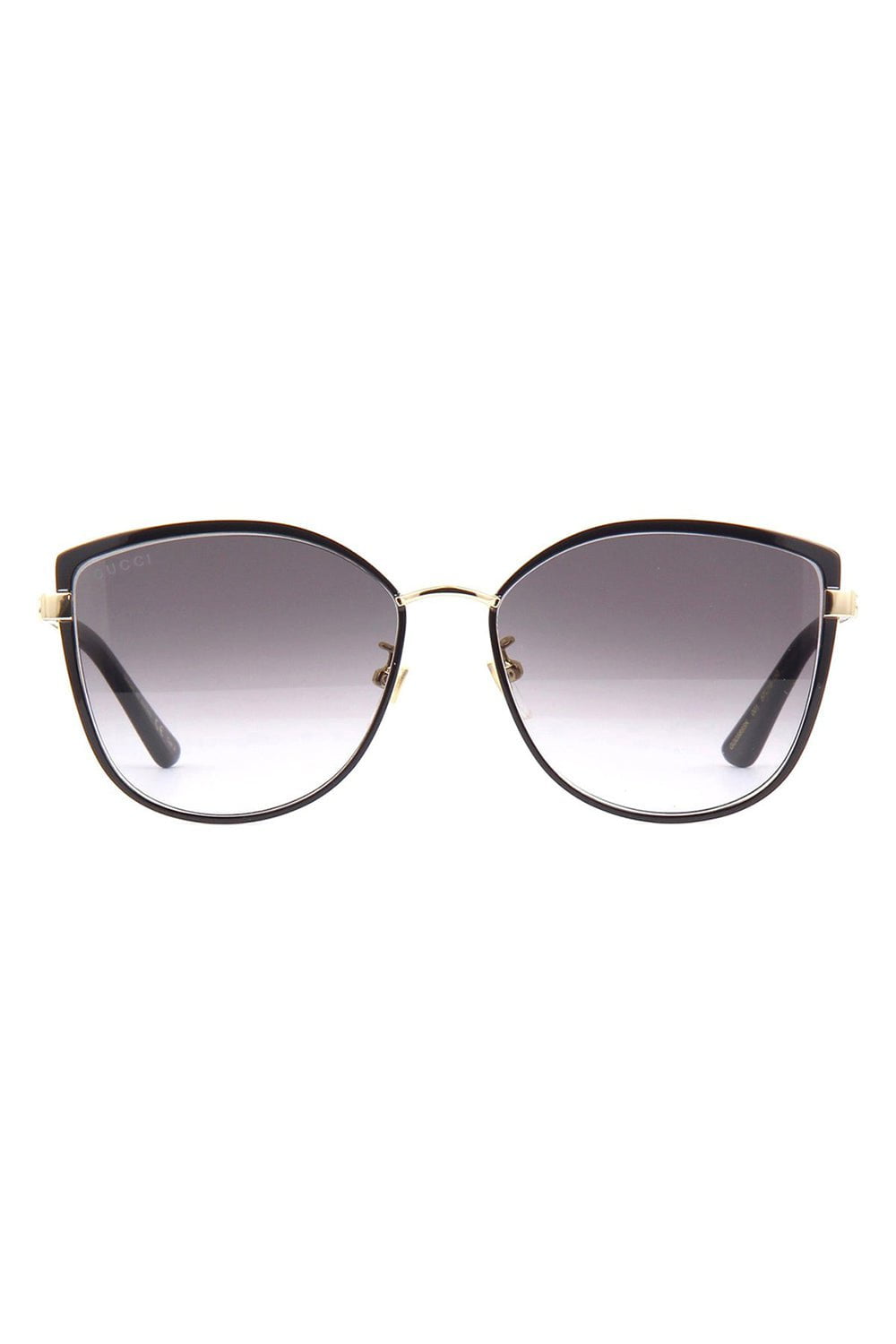 GUCCI-Metal Cat Eye Sunglasses-BLK