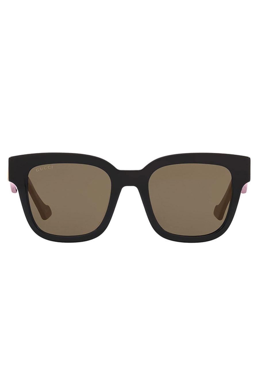 GUCCI-Logo Sunglass-BLK/PNK