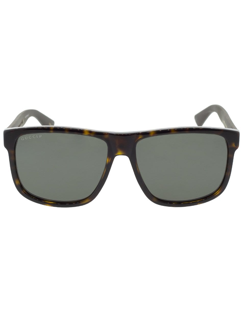 GUCCI-Brown Havana Sunglasses-BROWN