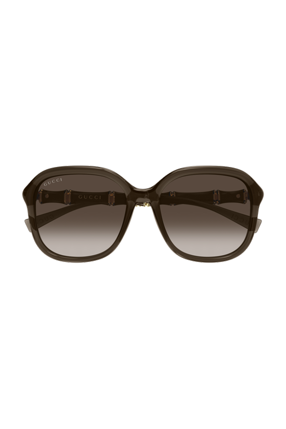 Rounded Square Sunglasses - Brown-BROWN-ACCESSORIESUNGLASSES-GUCCI