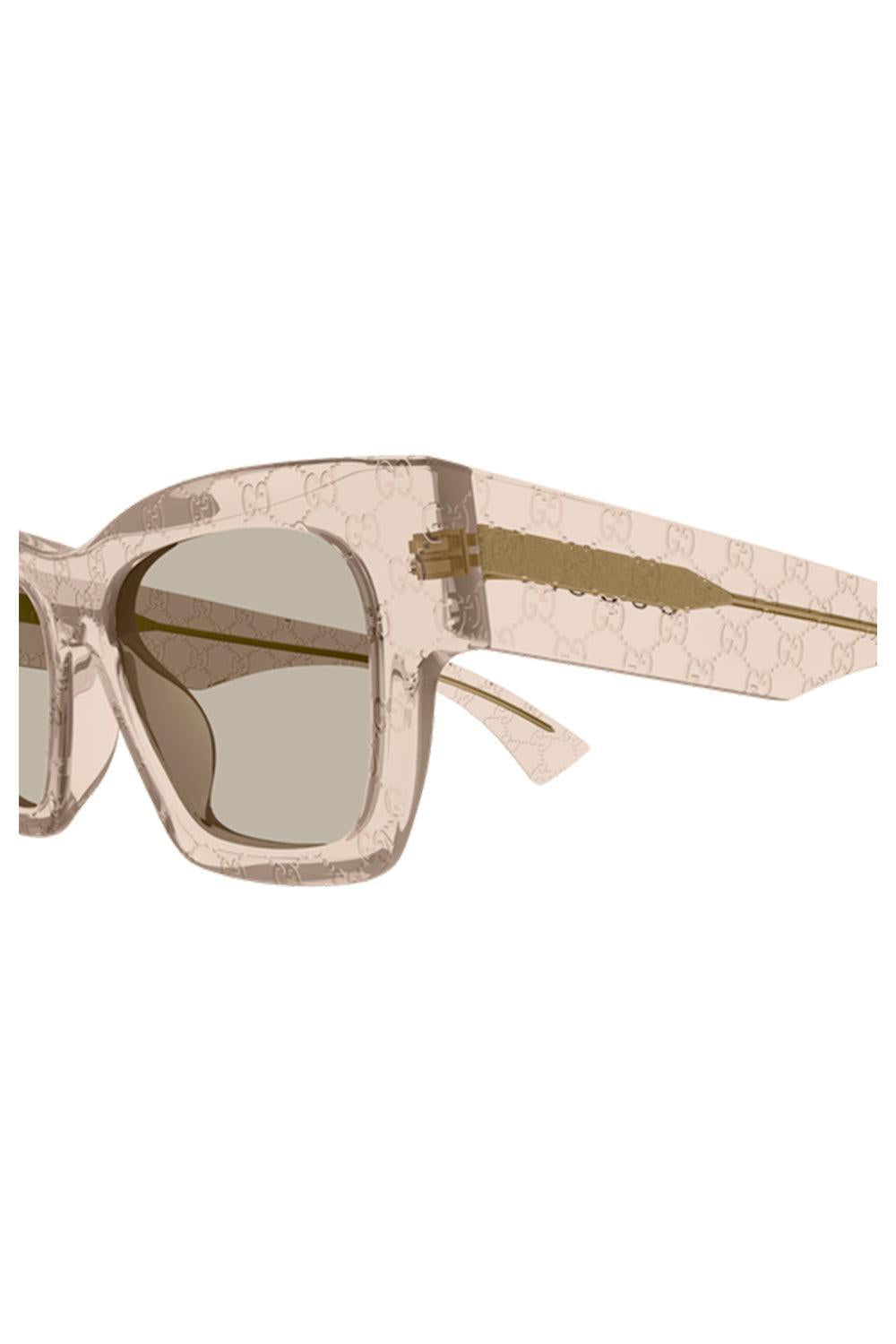  Square Cat Eye Sunglasses-BROWN-ACCESSORIESUNGLASSES-GUCCI 