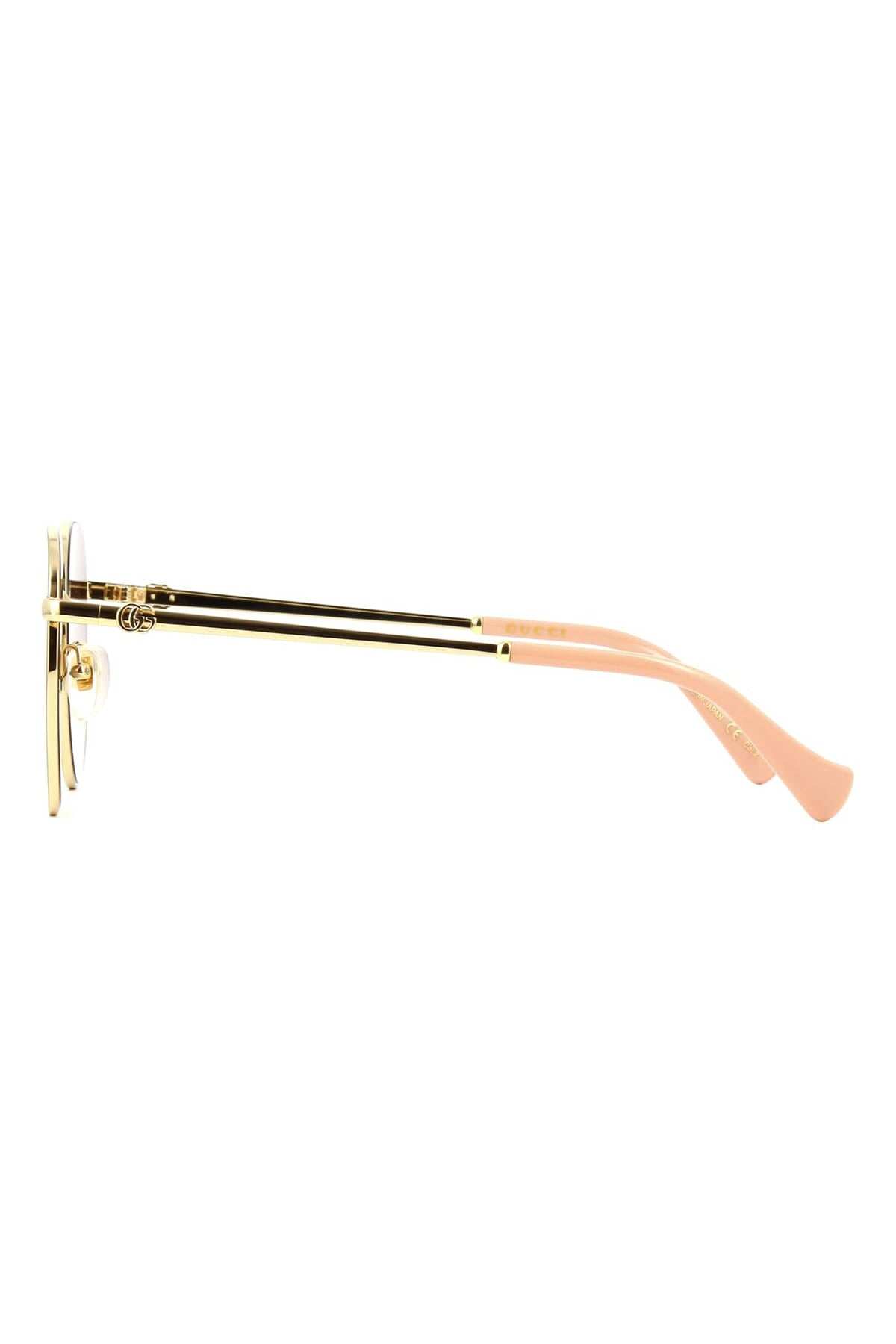 GUCCI-Gradiant Round Sunglasses-GOLD