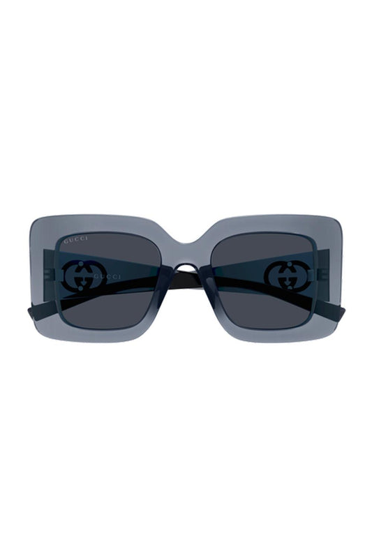 Oversized Square Sunglasses - Grey Blue-GREY-ACCESSORIESUNGLASSES-GUCCI