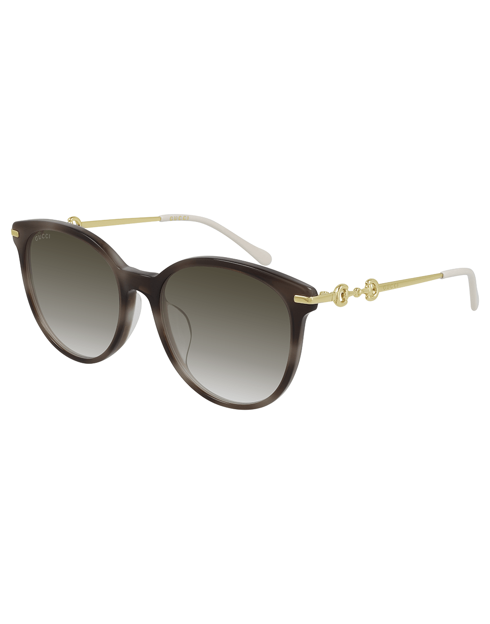 GUCCI-Round Sunglasses-HAVANA