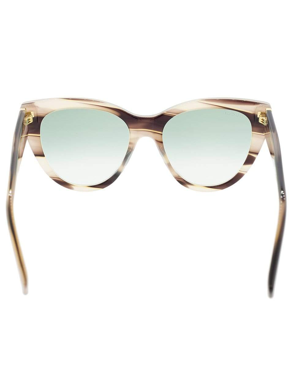 GUCCI-Light Brown Cat-Eye Sunglasses-LT. BRN